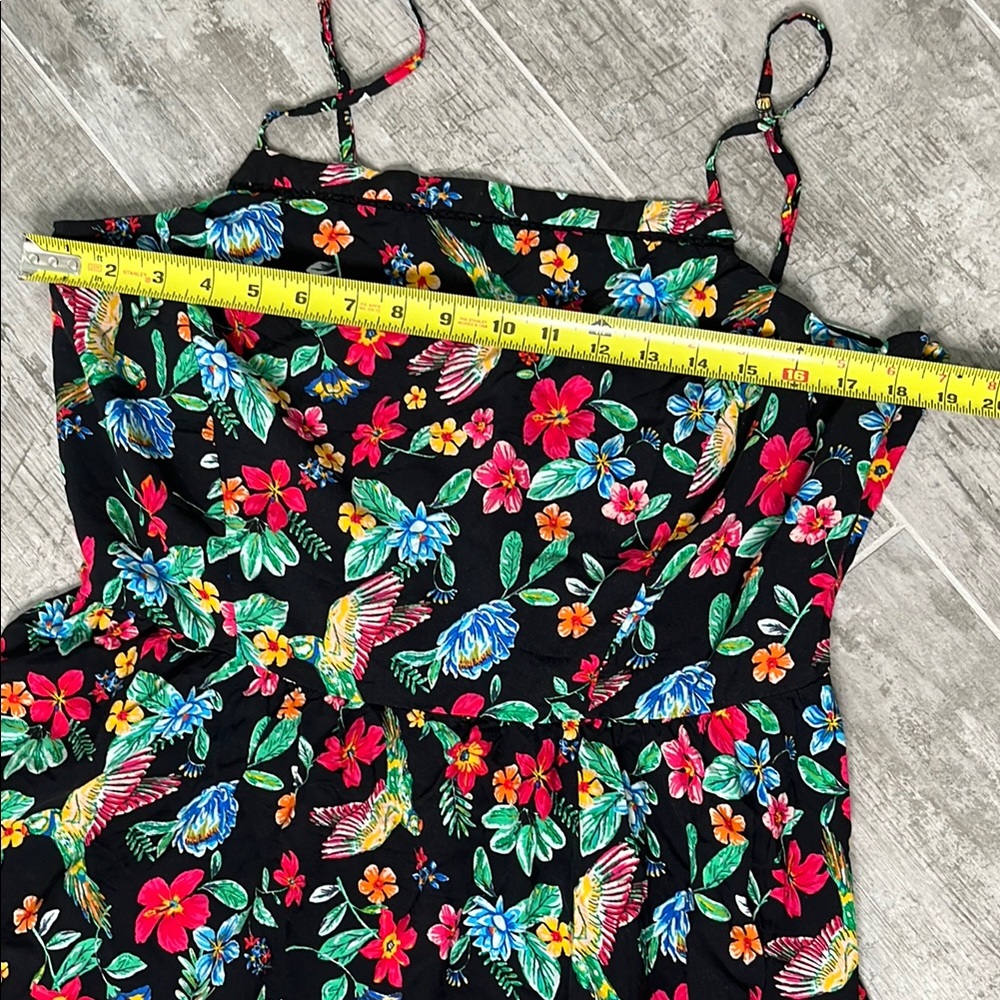 Floral Black Mini Dress - Picture 8 of 8